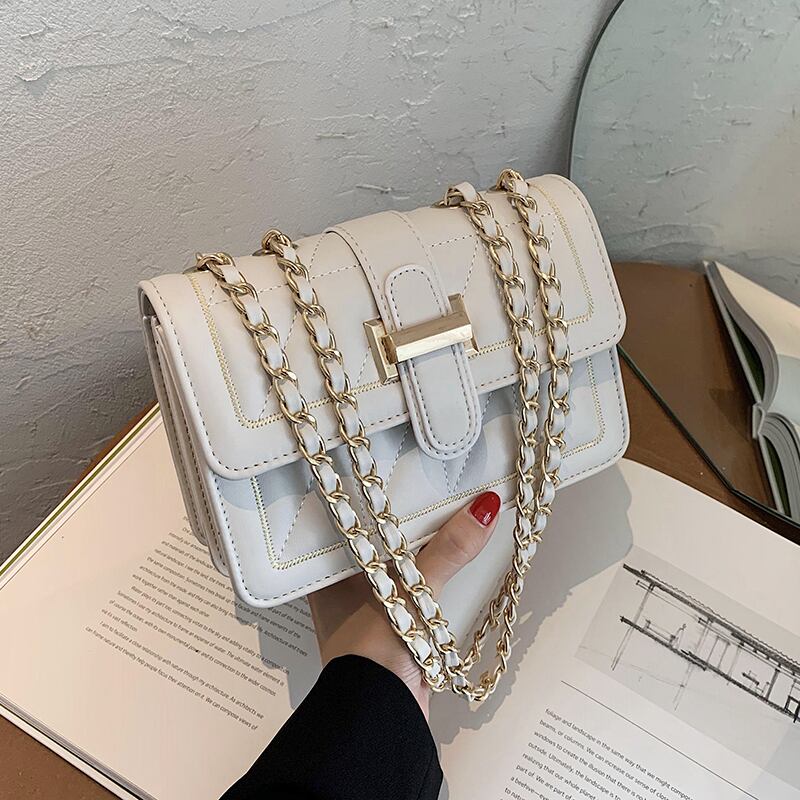 夏の小さなバッグ女性バッグ2020ネット赤新しいトレンディなファッションロンバスチェーンバッグワイルドインショルダーメッセンジャーバッグ Tiancai_Wing_Bag1665958