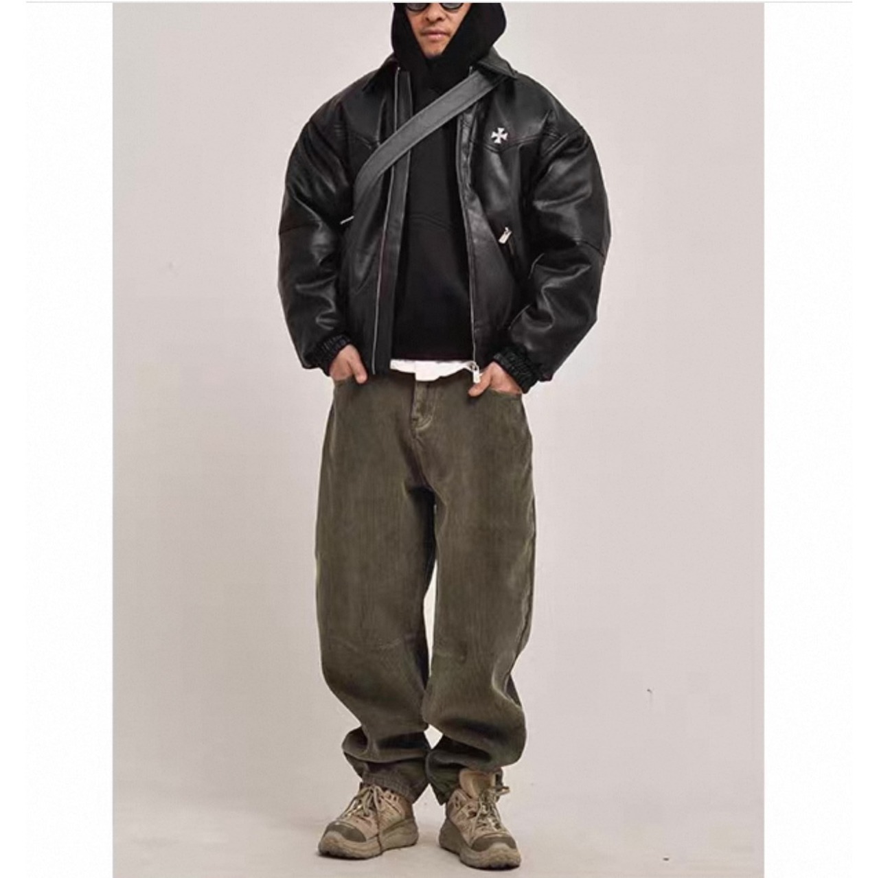 Loose fit corduroy straight pants 1196 - 17