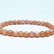 オレンジムーンストーン ブレスレット 6mm 一点物 メール便可 [M便 1/10] 111-48550