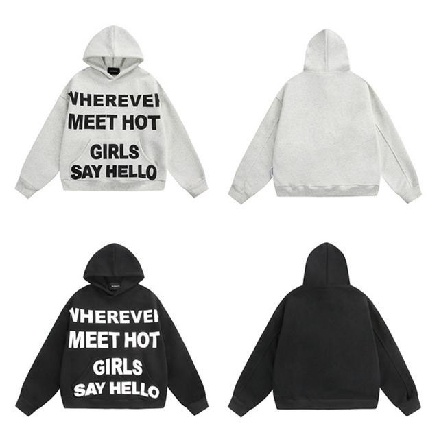 full lettering sweat hoodie　フルレタリングスウェットフーディ　J0715