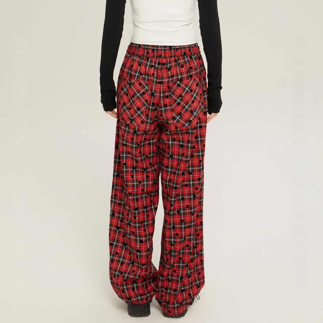 タータンチェックイージーパンツ（全2色） / HWG1125 | HiGHWAY-G