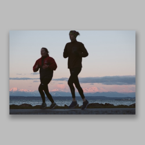 Postcard「Morning Run」13cm×18cm Original Print