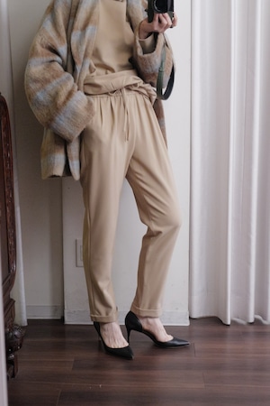 IKITSUKE tapered pants beige