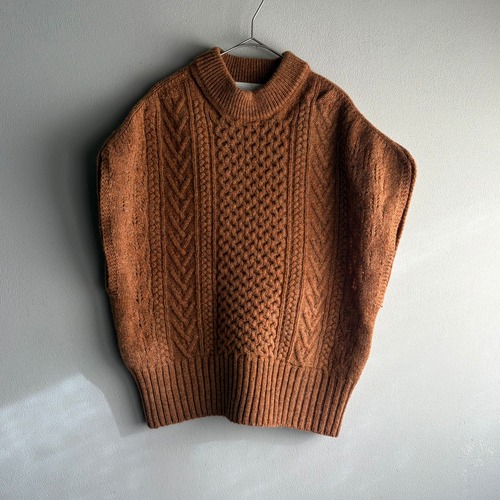 ASEEDONCLOUD/アシードンクラウド Okunensha Knit Vest / オクネンシャニットベスト #262804  Brick