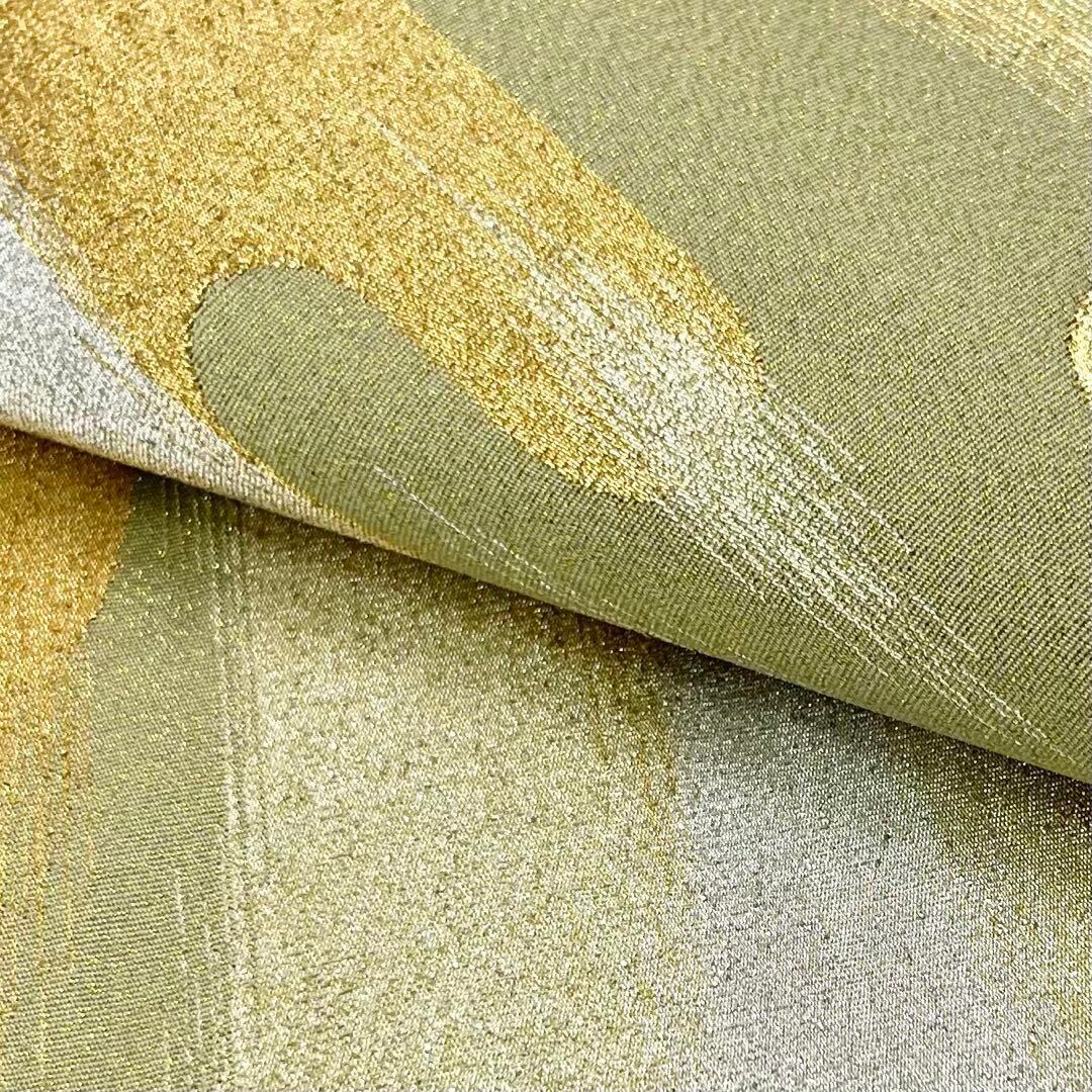 袋帯 綴れ 上品なエ霞柄 金銀糸 薄柳色 O-4266 袋帯 綴れ 上品なエ霞柄 金銀糸 薄柳色 O-4266