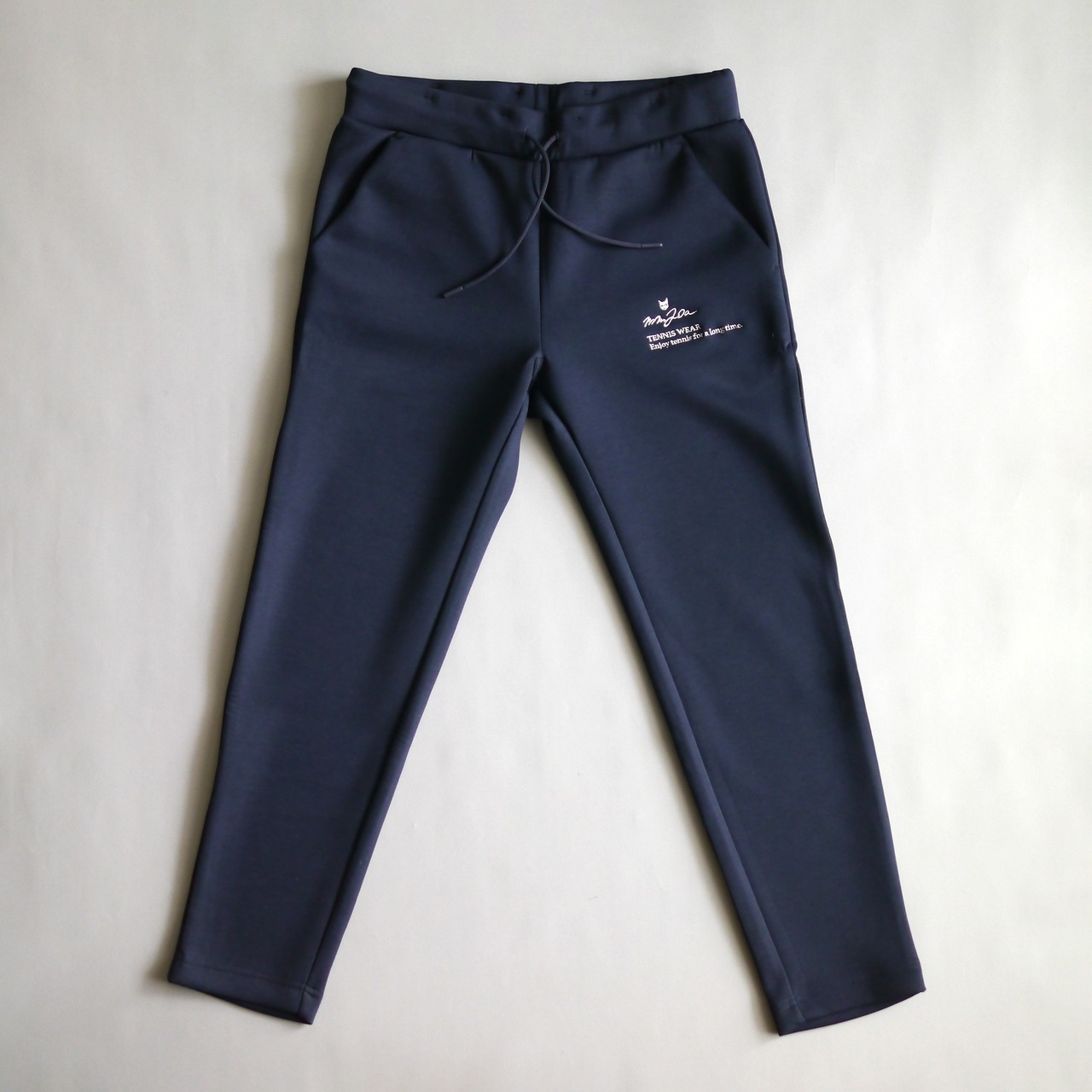 Slogan.ダンボールニットパンツ_ネイビー
