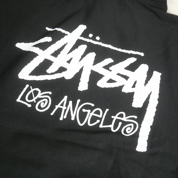 Size【L】 STUSSY ステューシー STOCK LOS ANGELES HOOD BLACK LA限定