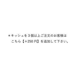 【必読！】キッシュを３個以上ご注文のお客様はこちらを追加して下さい。