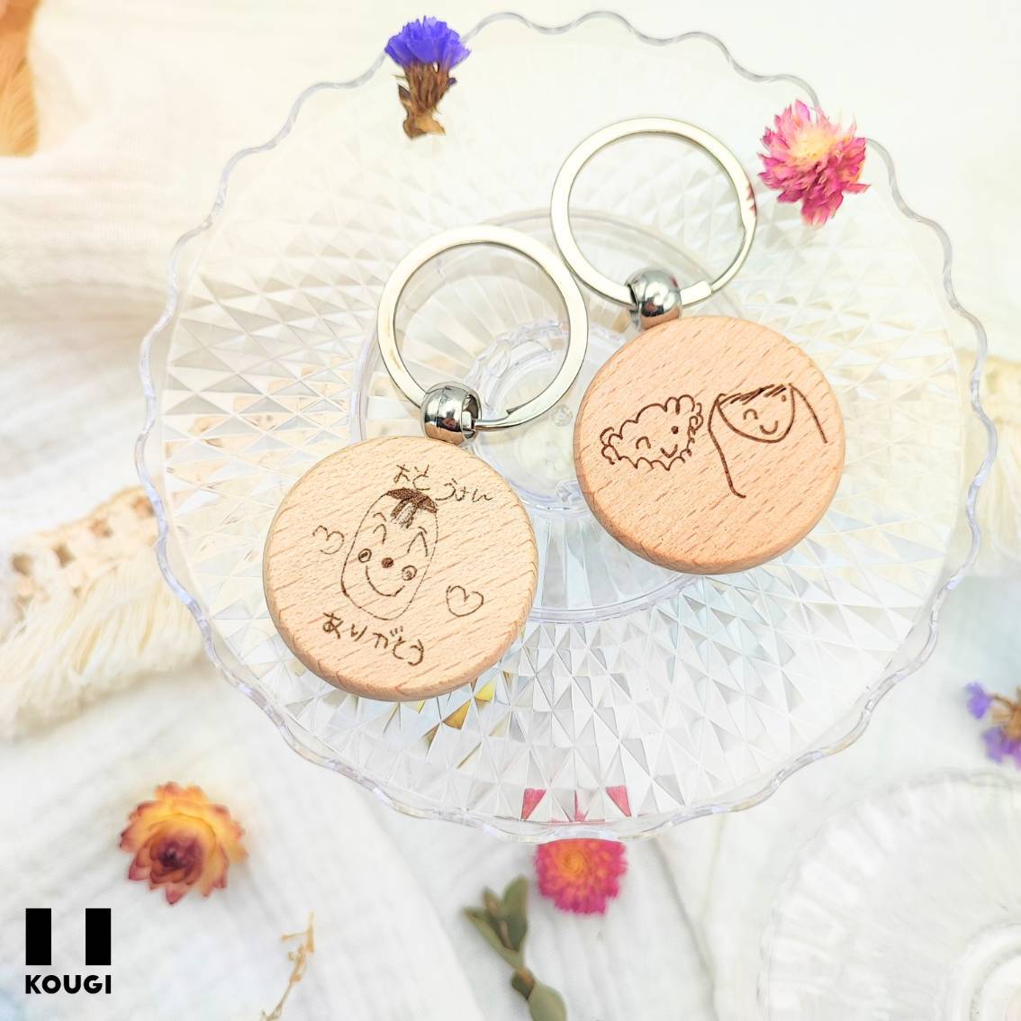 似顔絵キーホルダー】卒園・敬老の日、プチギフトに♡父の日・母の日