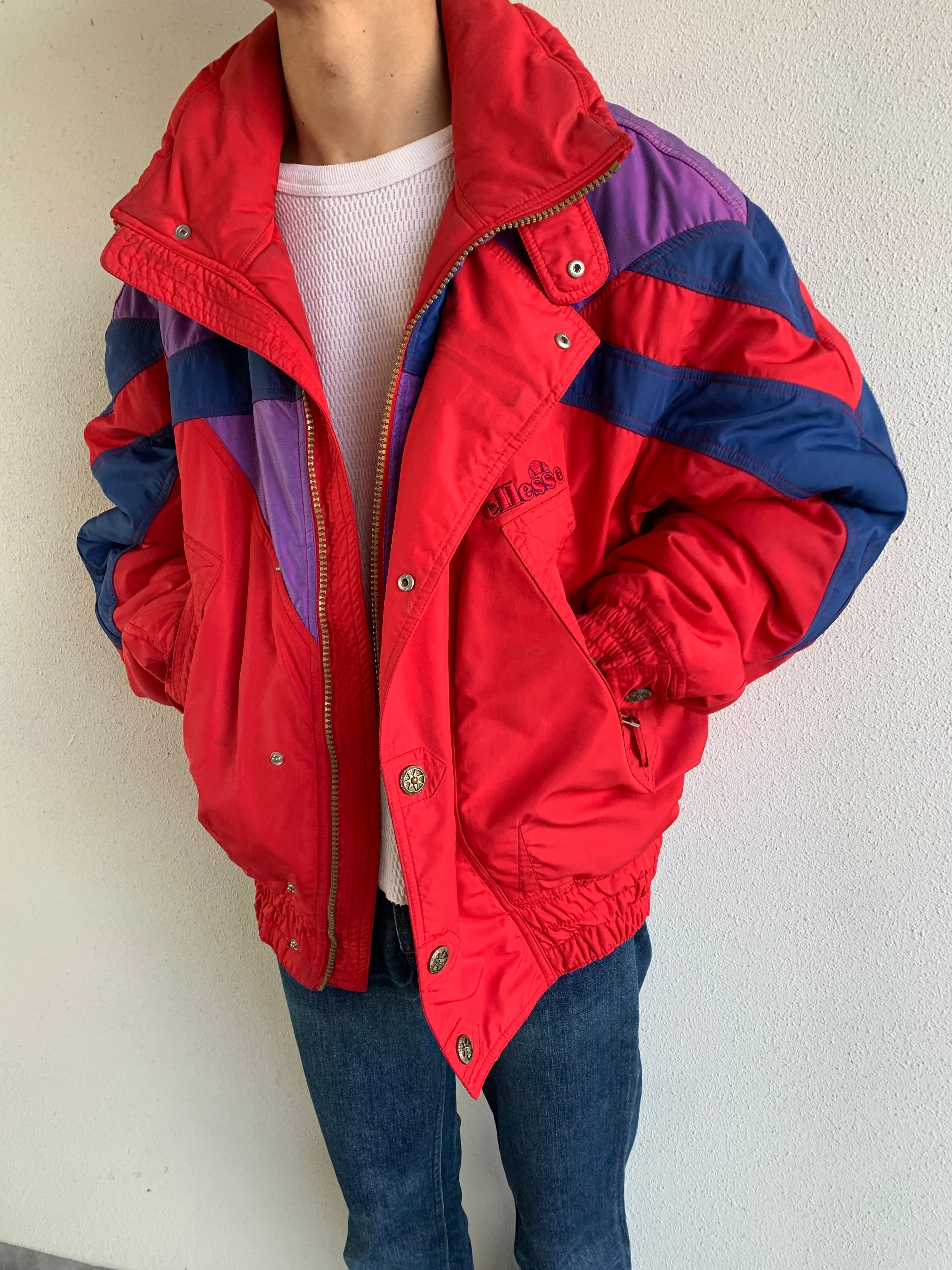 EURO ellesse ski jacket thermore red ユーロ エレッセ スキー