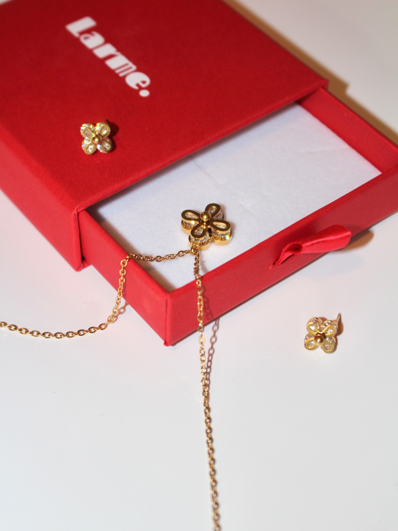 【BOX付きSET】Flower zirconia