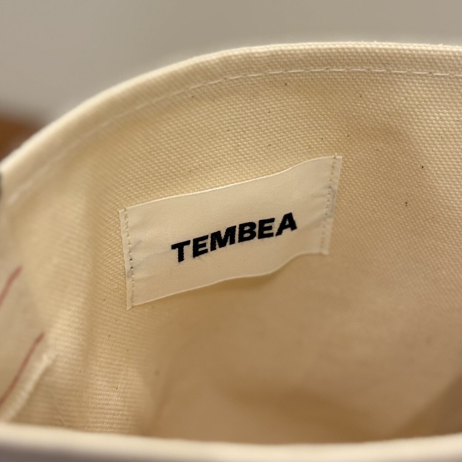 TEMBEA │ BAGUETTE TOTE MINI + WAPPEN | ICE +WAPPEN / NATURAL
