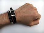 ハリウッド ホワイト 2：MADE in LA メイド イン エルエー レザー ブレスレット