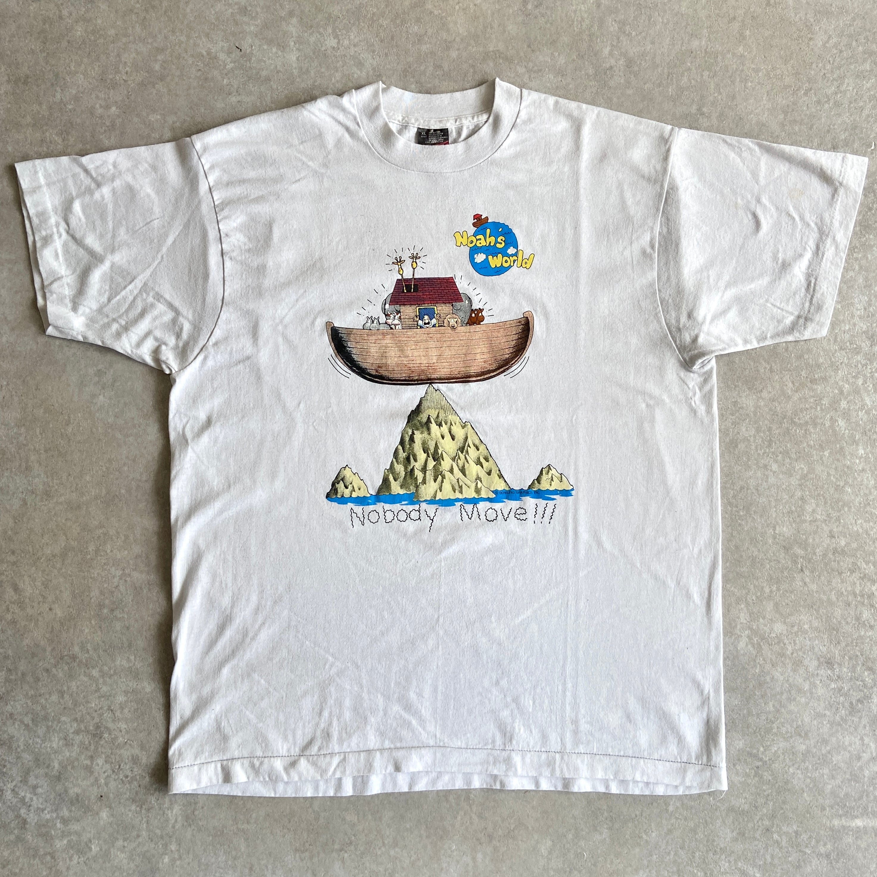 1990s Noah's World Tee XL Made in USA H309