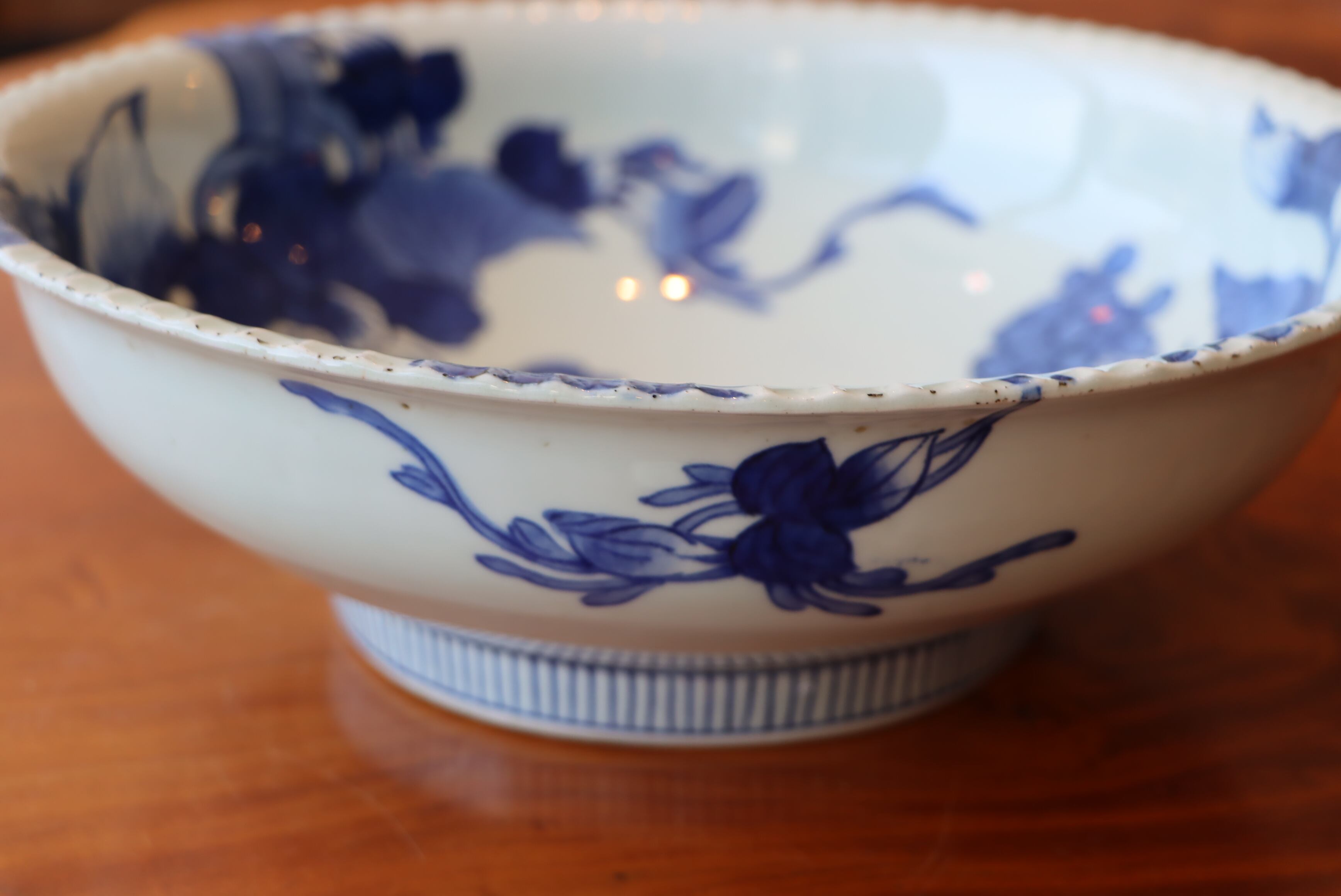 平鉢 伊万里焼 染付 花文 | (有)新原美術