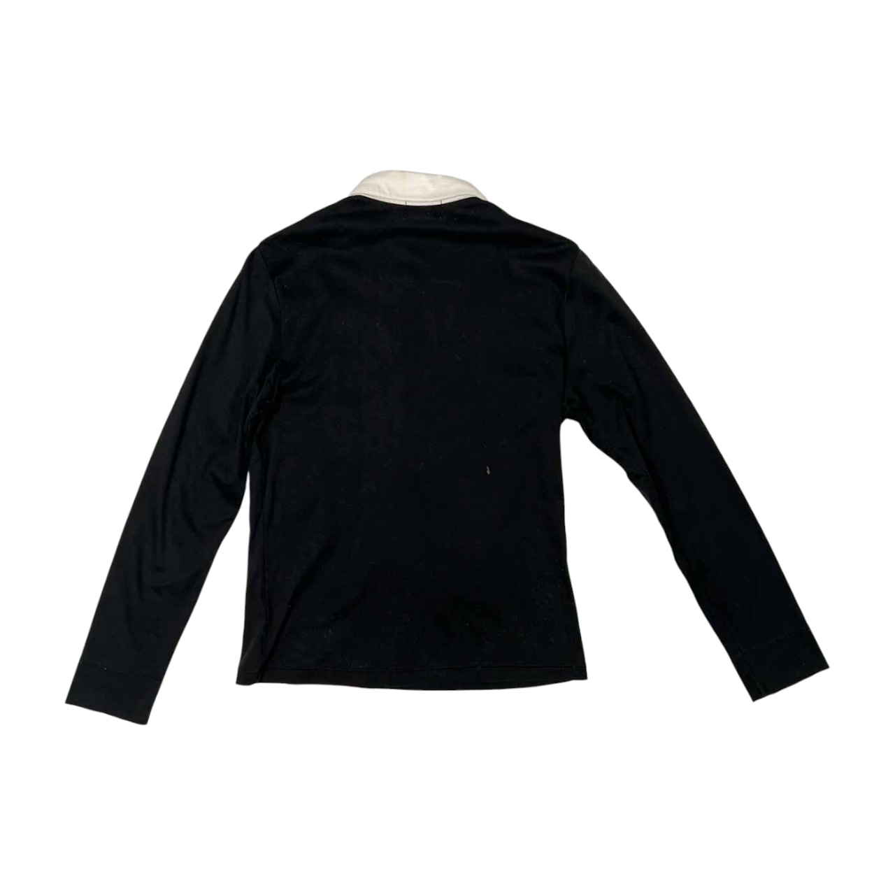 PICONE CLUB ピッコーネ タック 長袖シャツ ポロシャツ 1 /ブラック×ホワイト/レディース