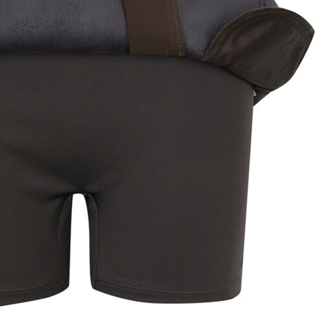 W FAUX LEATHER A-LINE SQ