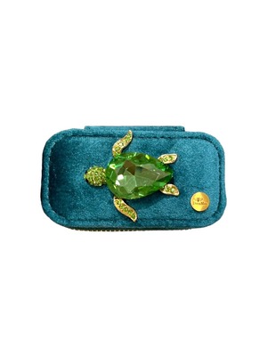 【 Bubble Fantasy】Jeweled Sea Turtle Box   スクエア
