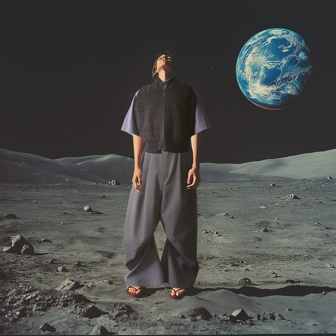 i’m here - Driver’s Knit Vest ：Beige｜前後スイッチ／ダブルファスナー／立体リンクス