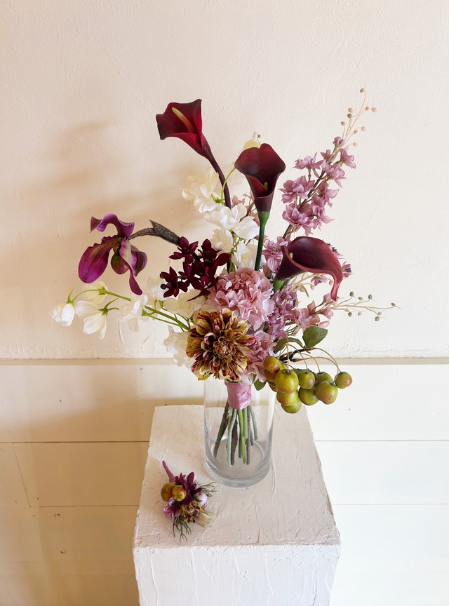 《レンタル》wedding  bouquet＆boutonniere＿6