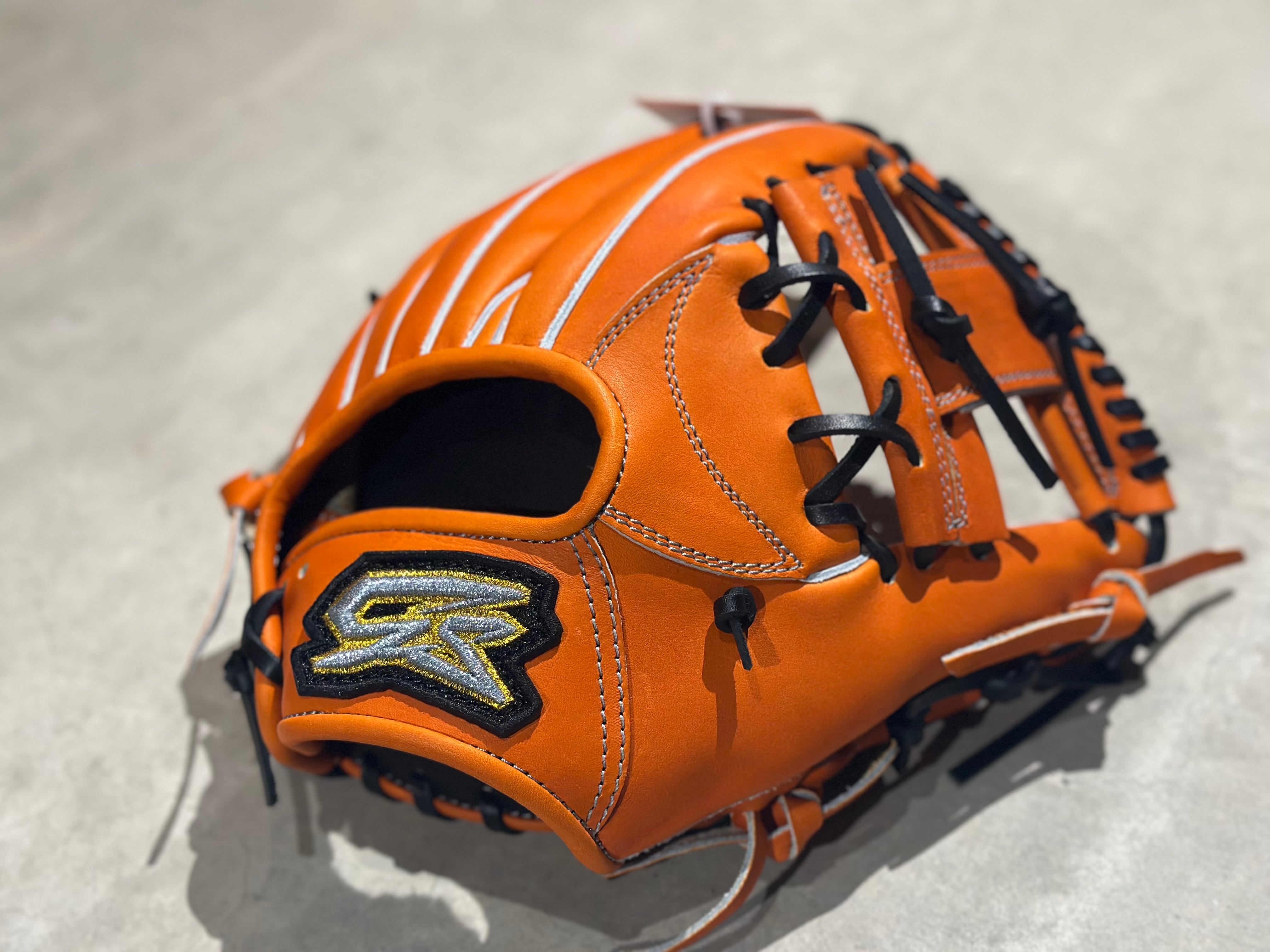 GS 硬式内野用 当て挟み型 オレンジ×ブラック | GorillaSports商店