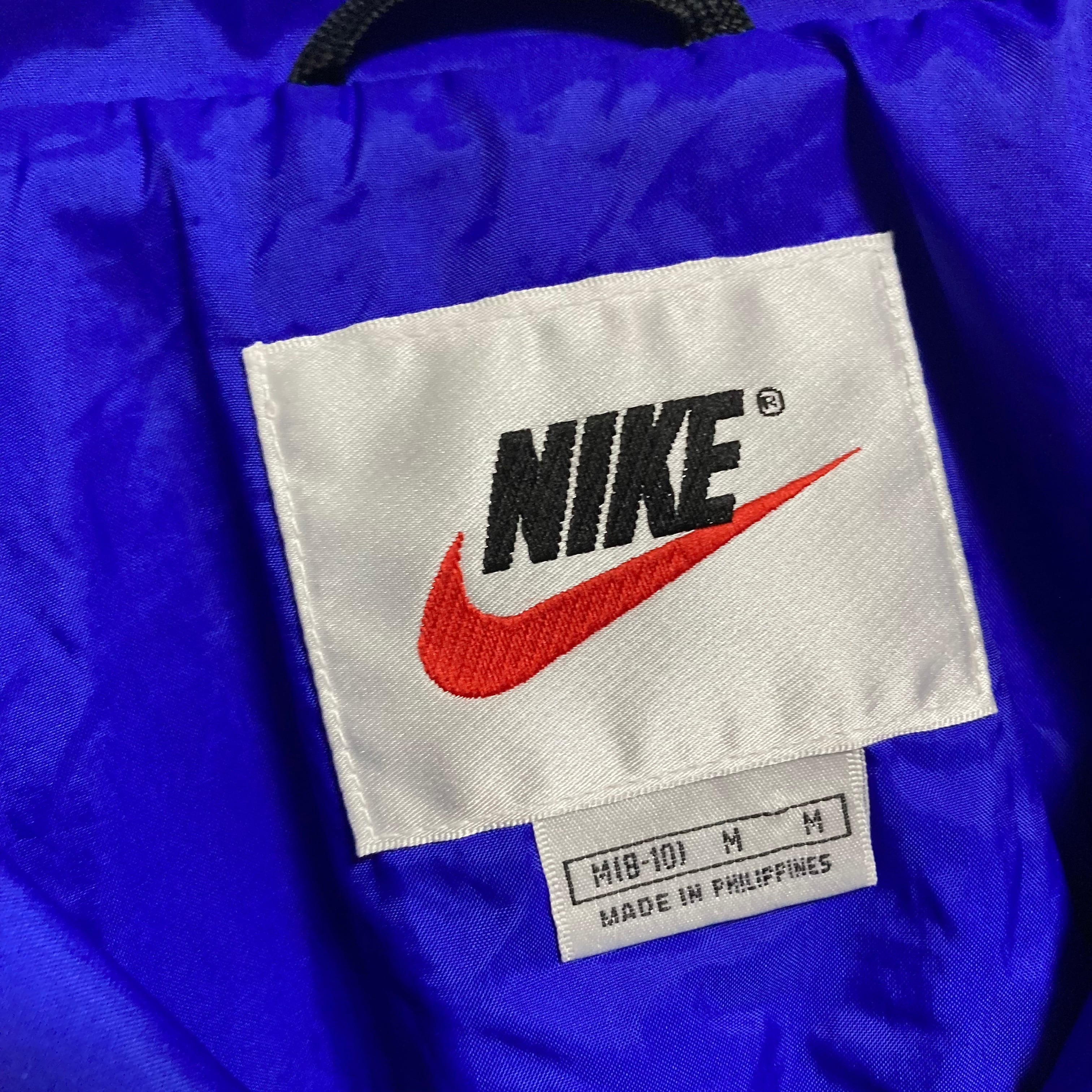 NIKE】90s Nylon Jacket L相当 USA規格 ナイキ 銀タグ 切替 ナイロン