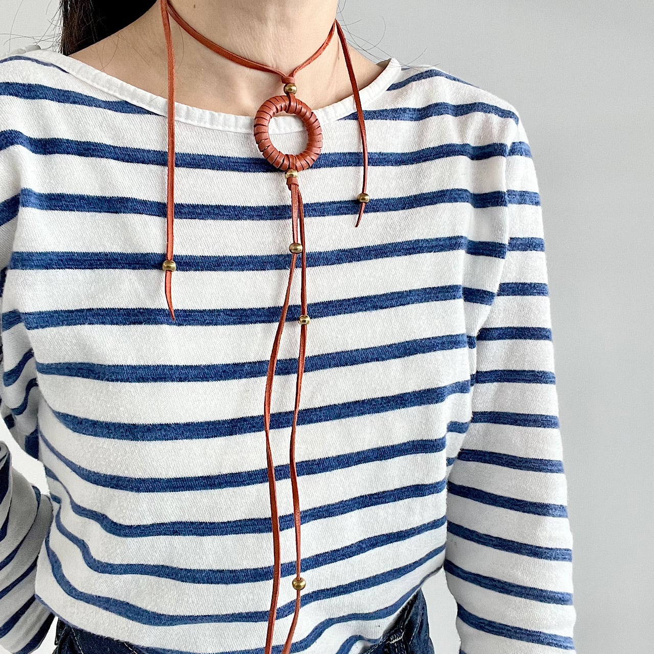 leather choker/bracelet 《Sun road~choker~》2colors | TO DAY'S