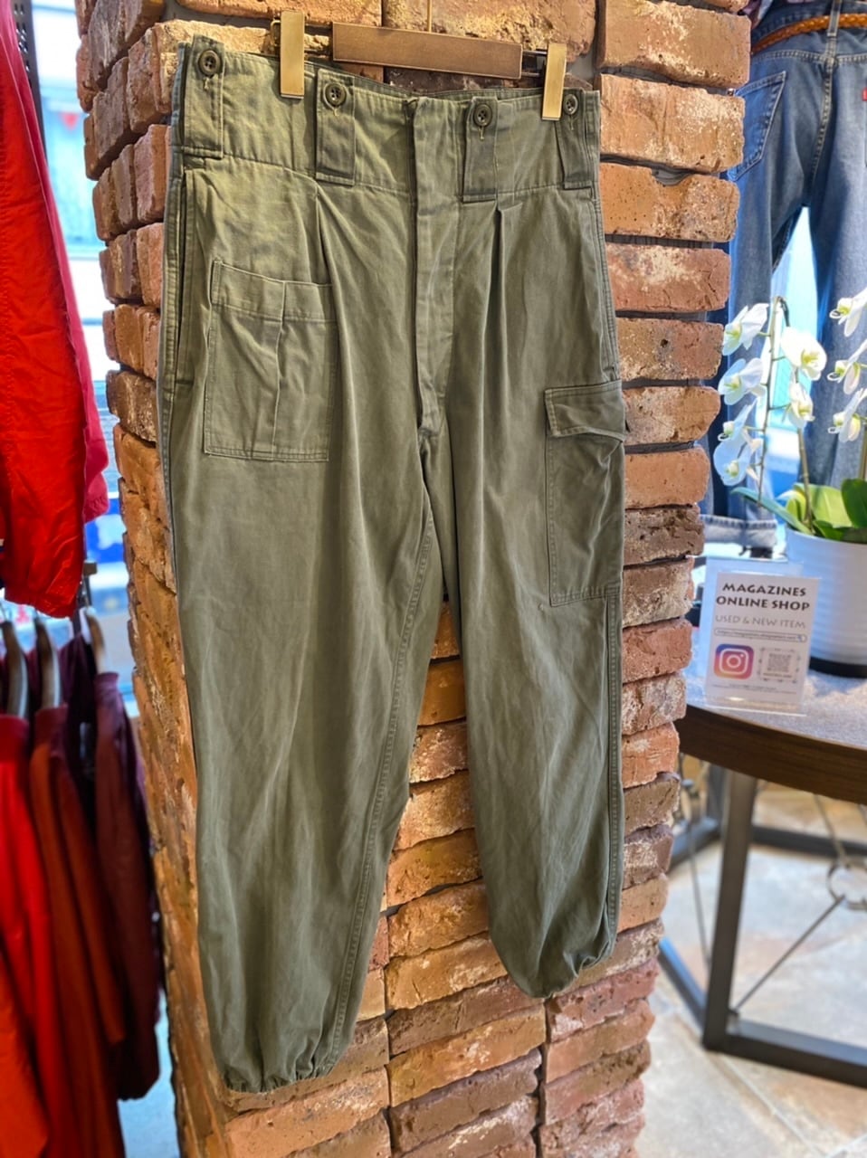 vintage 70s ベルギー軍 military ミリタリー パンツ 古着 USED 軍パン 