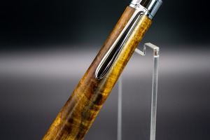 【21世紀最高峰の材】ゴールデンサイアミーズローズウッド マイクロカーリー 極上 silver BP