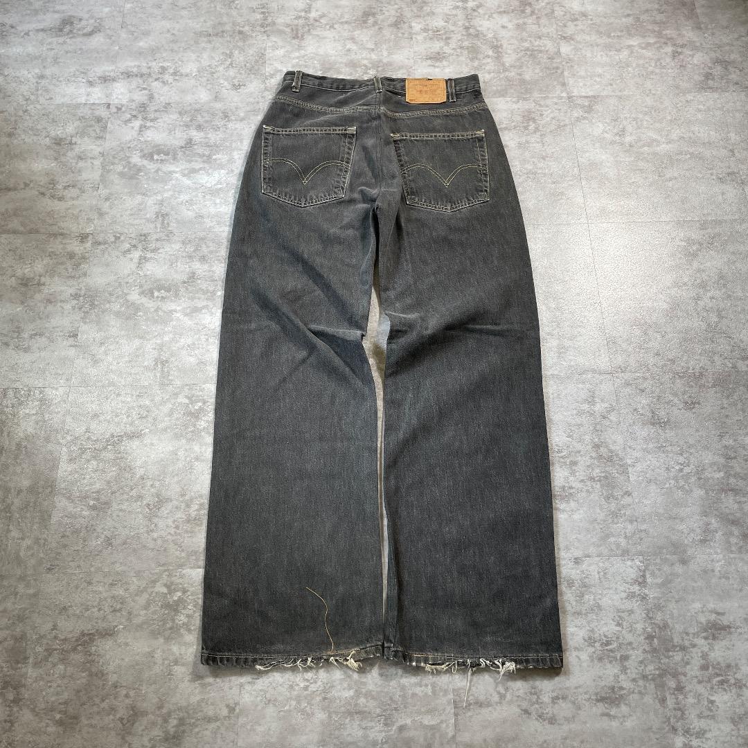 W32 L32】 usa levi's 先染ブラック リーバイス 569 | ib2