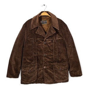 60s ペニーズ タウンクラフト ヴィンテージ ランチコート コーデュロイジャケット ダークブラウン Penneys TOWNCRAFT サイズM 古着 DZ0802