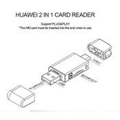 JSER Xiwai USB-C Type C/USB 2.0 - NM ナノメモリーカード&TF Micro SDカードリーダー Huawei 携帯電話 ノートパソコン用