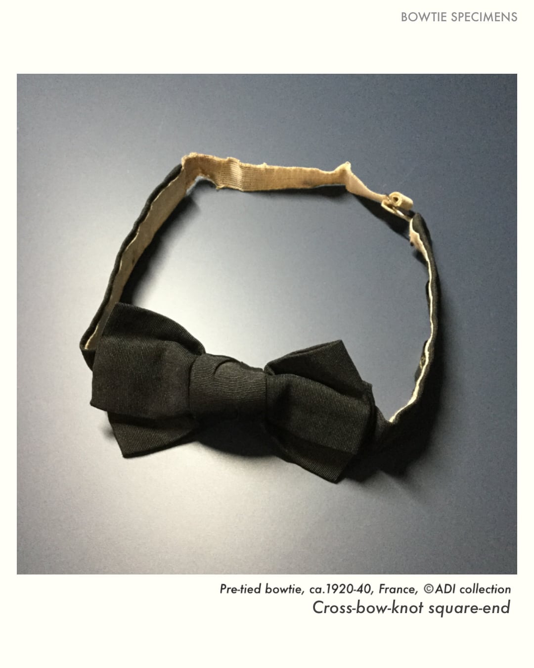 復刻版 クロスドボウノット・スクエアエンド (マルチカラー/ストライプ