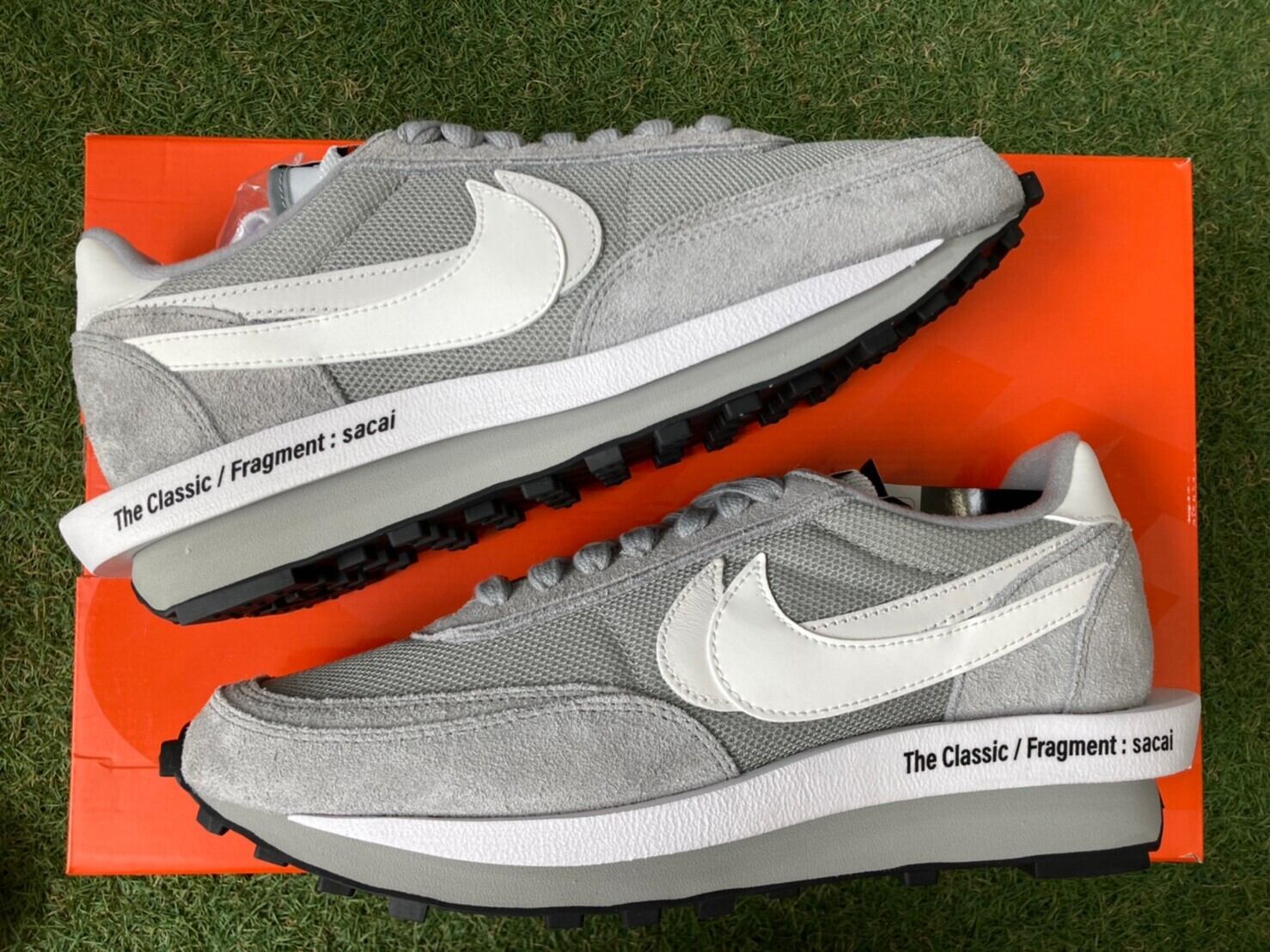 NIKE × sacai × FRAGMENT LDWAFFLE/SF SMOKE GREY DH2684-001 27.5cm ...