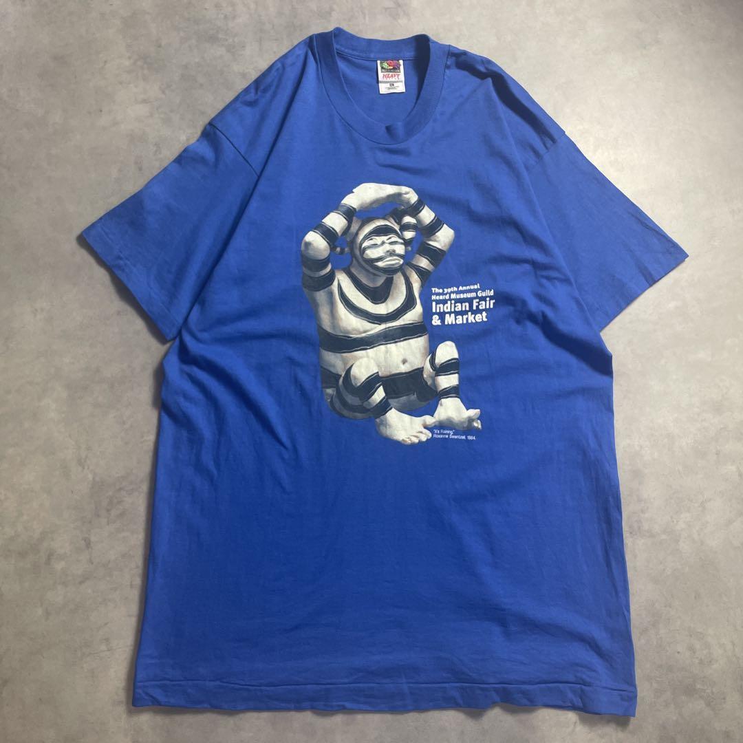 90s USA製 彫刻 アート 祭典 vintage T-shirt