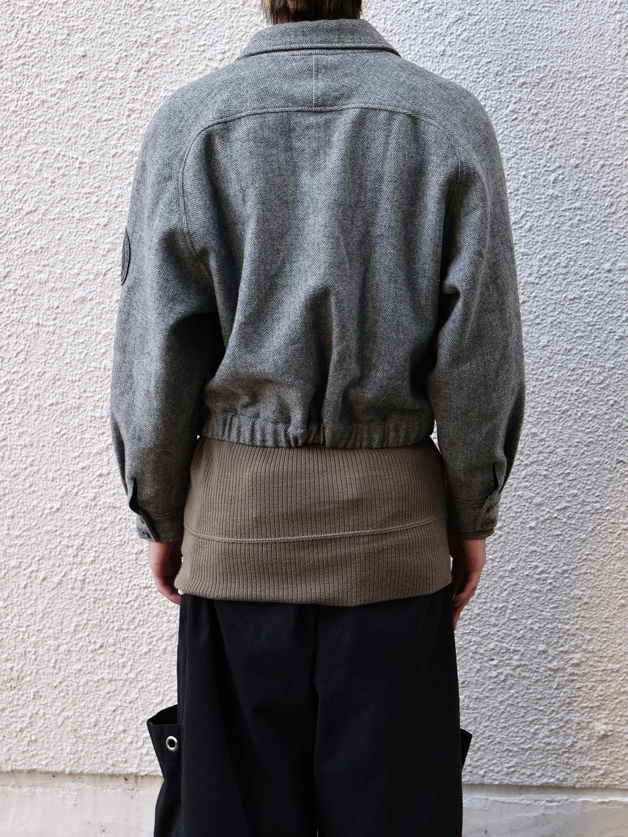 【balenciaga sports】cropped button blouson