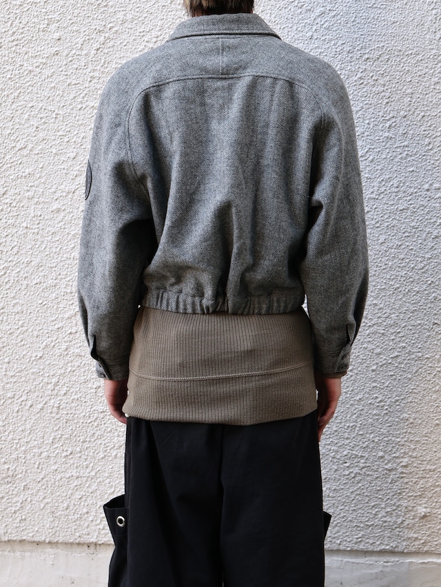 【balenciaga sports】cropped button blouson