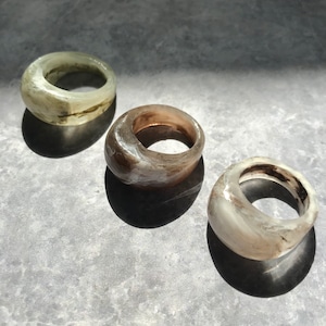 stone clear ring 