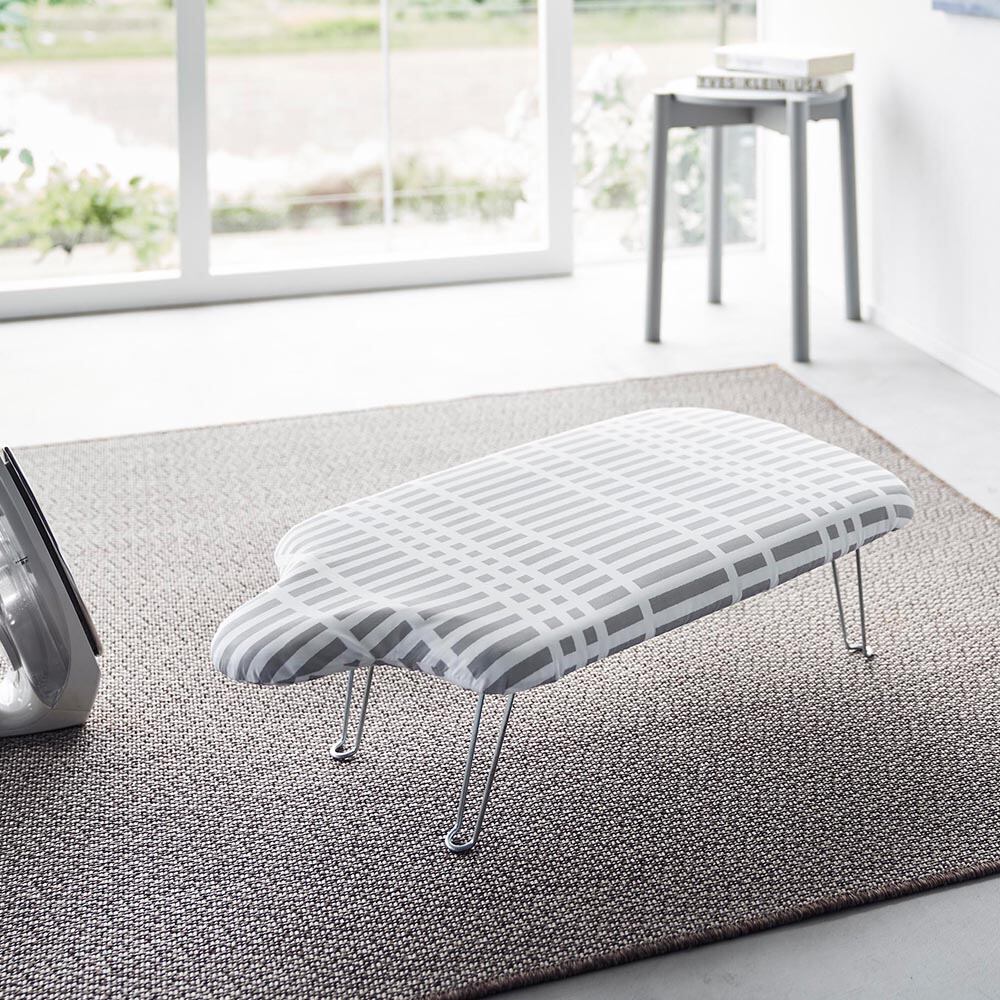 北欧風 暮らしの定番 軽量人体型アイロン台 チェックグレー 山崎実業 2835 yamazaki