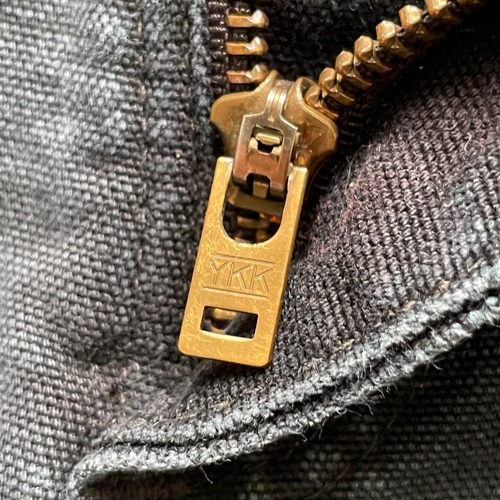 USA生地製 ブラック ダブルニー Carhartt EB136 BLK w30 詳細写真9