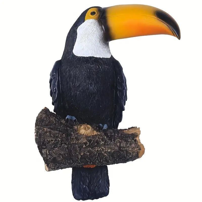 庭の装飾 オオハシ ガーデンオーナメント 鳥の彫刻 アート