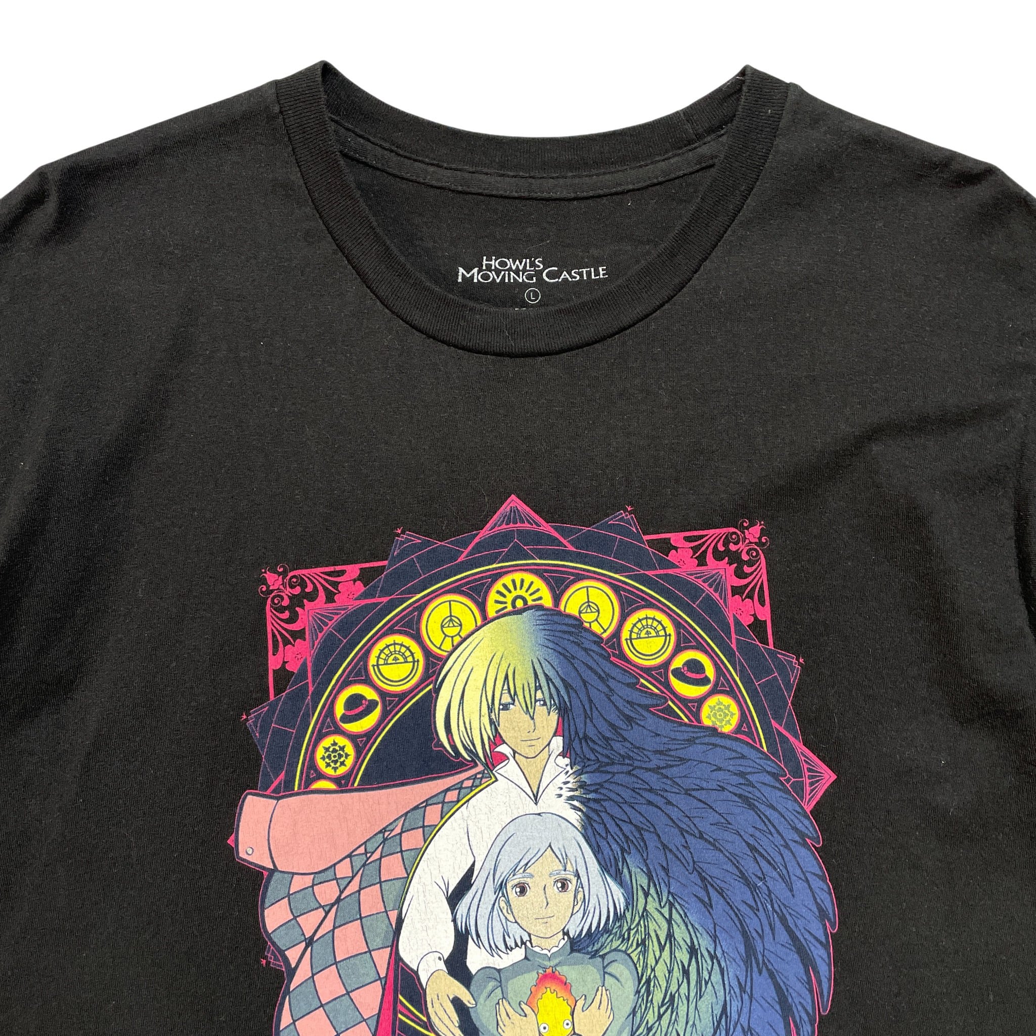 ジブリ ハウルの動く城 アニメ Tシャツ シャツ ビンテージ ヴィンテージ L 新品 00's ハウルの動く城 ハウル＆ソフィー ジブリTシャツ XL | 古着