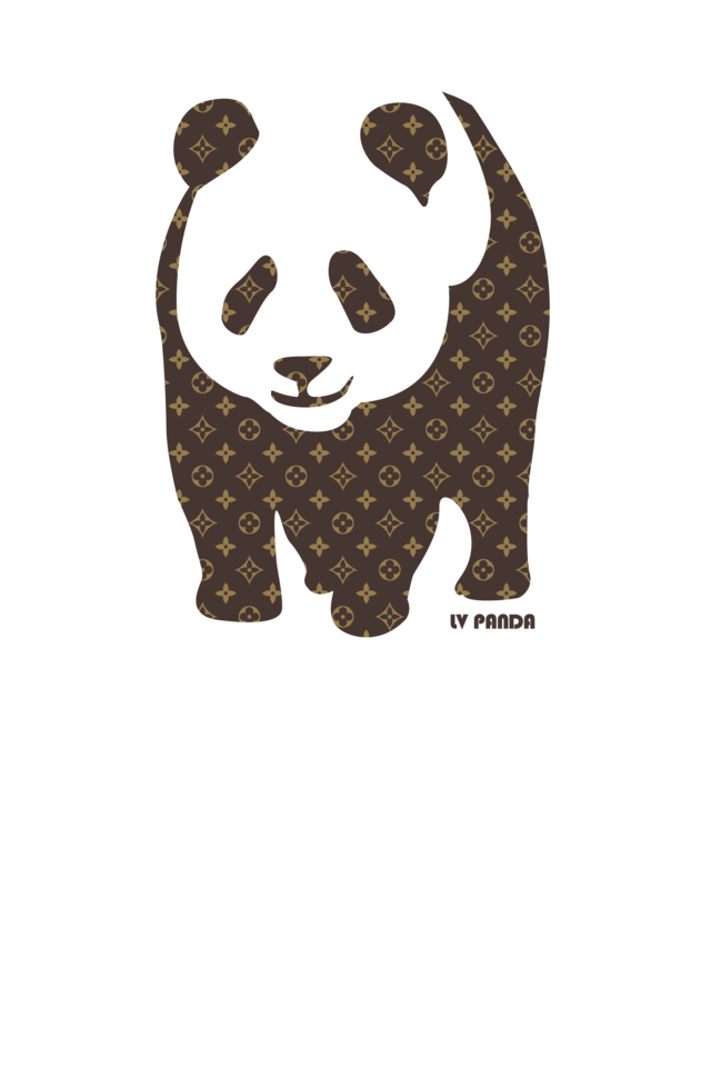 Lv Panda ルイヴィトンのモノグラム風柄のパンダ A Everyday365t アイデンティティを表現する デザイナーtシャツ通販 Lv Panda ルイヴィトンのモノグラム風柄のパンダ A Everyday365t アイデンティティを表現する デザイナーtシャツ通販