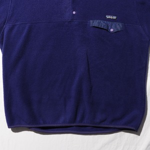 美品 L USA 94年 青紫 バイオレット シンチラスナップT Patagonia パタゴニア フリース