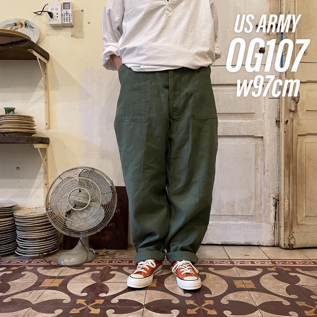 メンズ【a38】US ARMY 米軍 アメリカ軍 60s ベイカーパンツ OG107