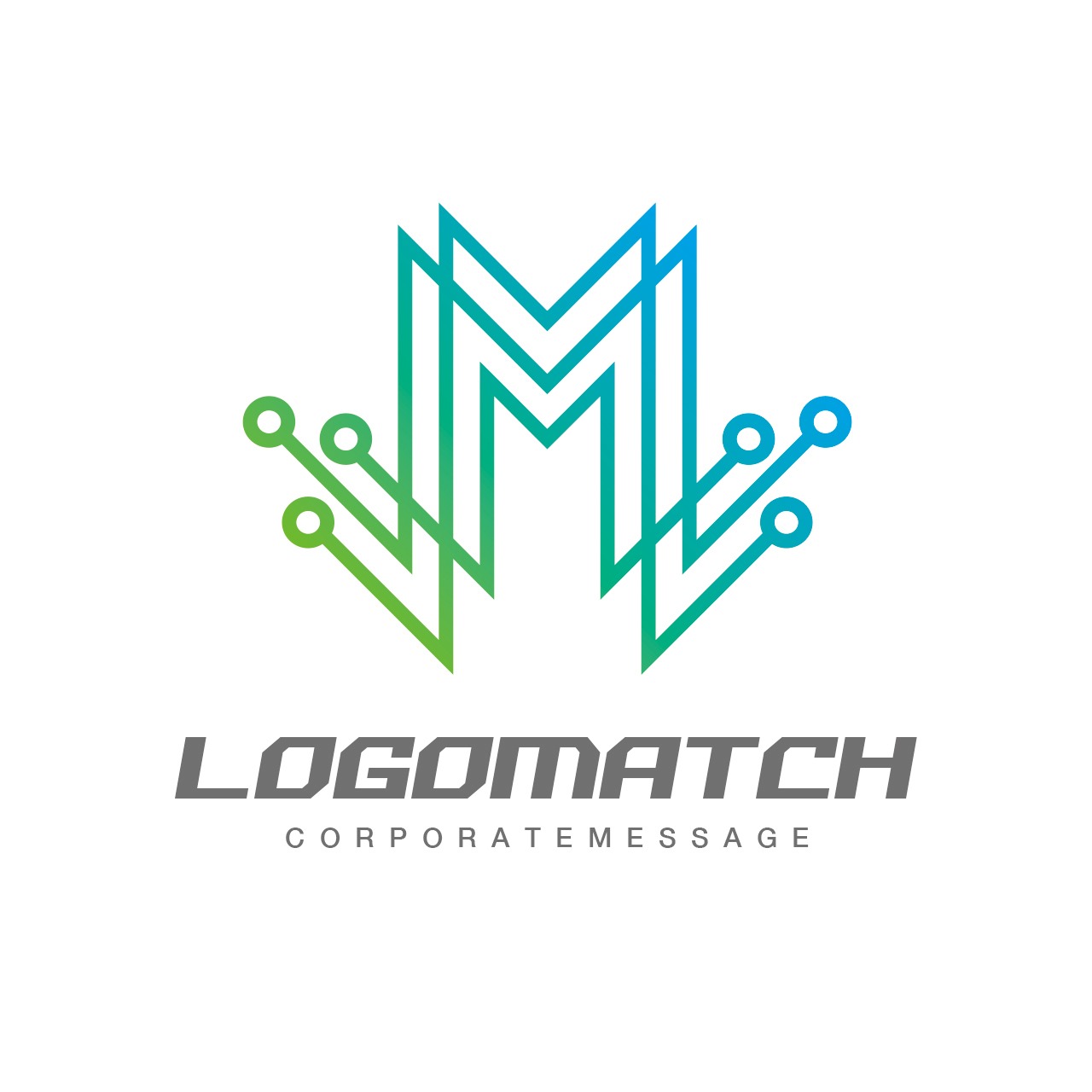 電子回路のMのロゴ