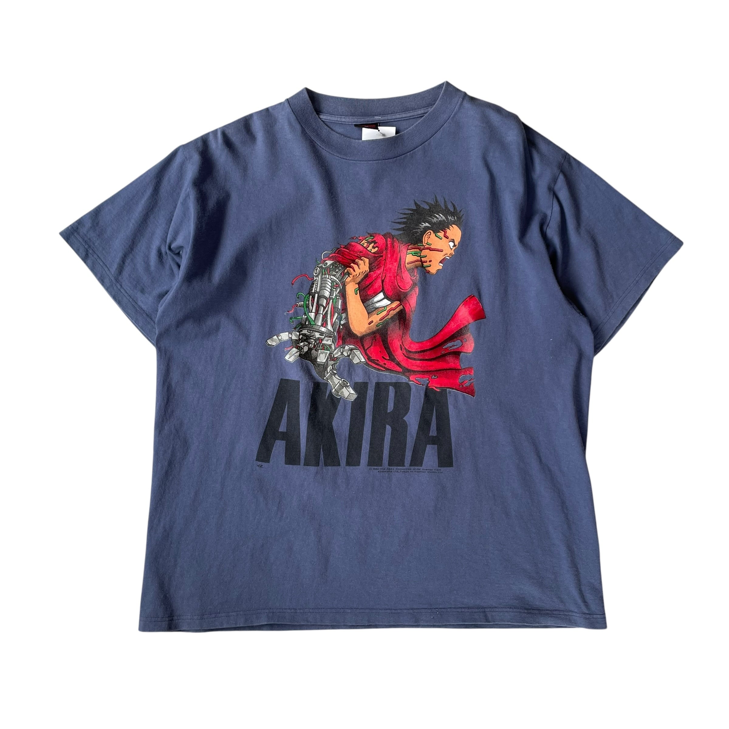 Super Special!!!! 1990s Fashon Victim "AKIRA" "TETSUO" NAVY T-shirt