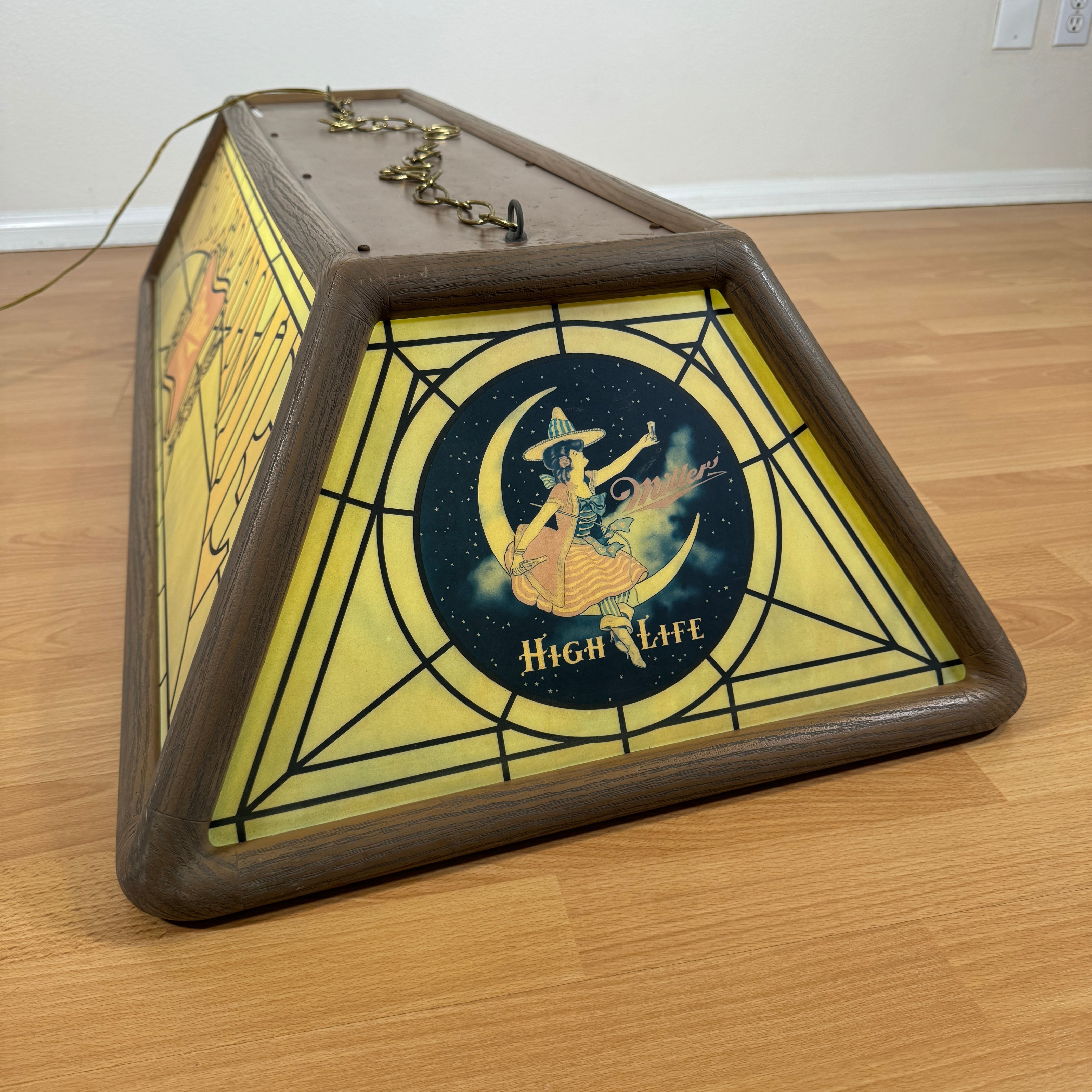 ビンテージ　アイスハウス　ビールプール　テーブルライト　希少品 プールバーライト希少 1988年製 Budweiser (バドワイザー) プール