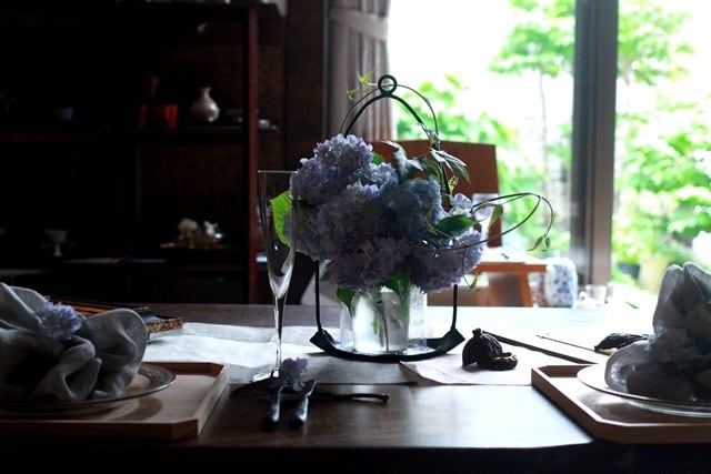 木曽漆器 花瓶 百合型