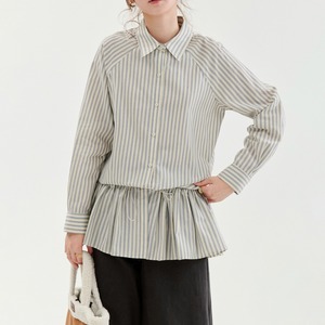 striped peplum blouse